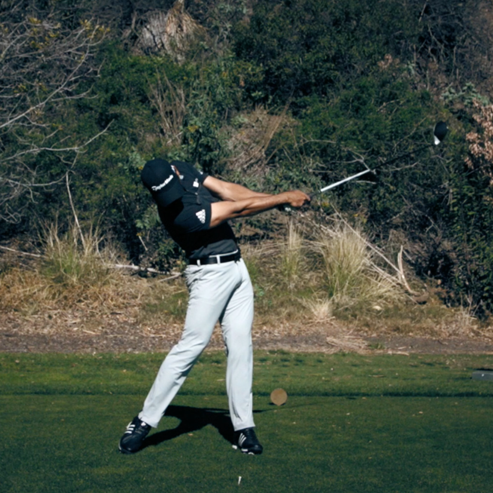 Golf Swing Follow Through Extension Decoration Drawing